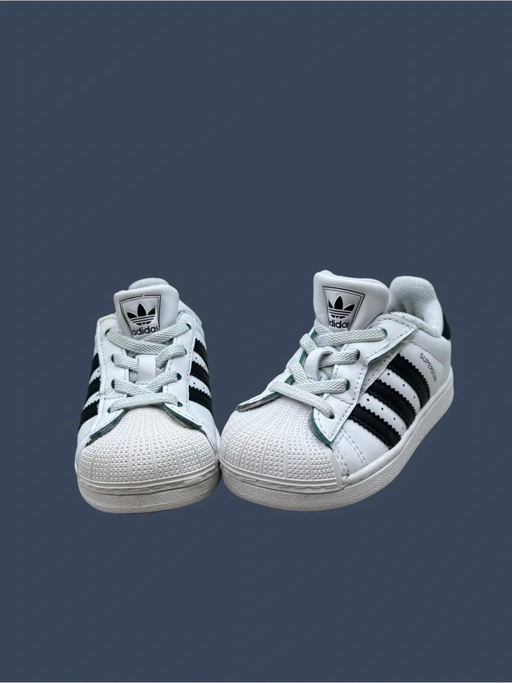 Adidas Superstar Toddler Sneakers Size 6K White Black Classic Shell Toe Shoes